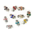 Skull Charms Retro Mixed Crystal Pendants 13x22mm – 10pcs