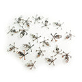 10pcs Skulls & Spiders Charms Retro Crystal Tibetan Silver – 21x24mm Skull and Crossbones