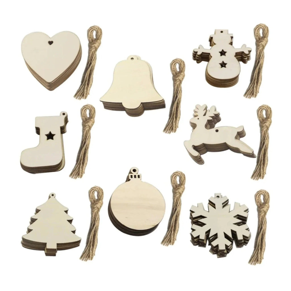 10 Wooden Ornament Forms for DIY Christmas Crafts