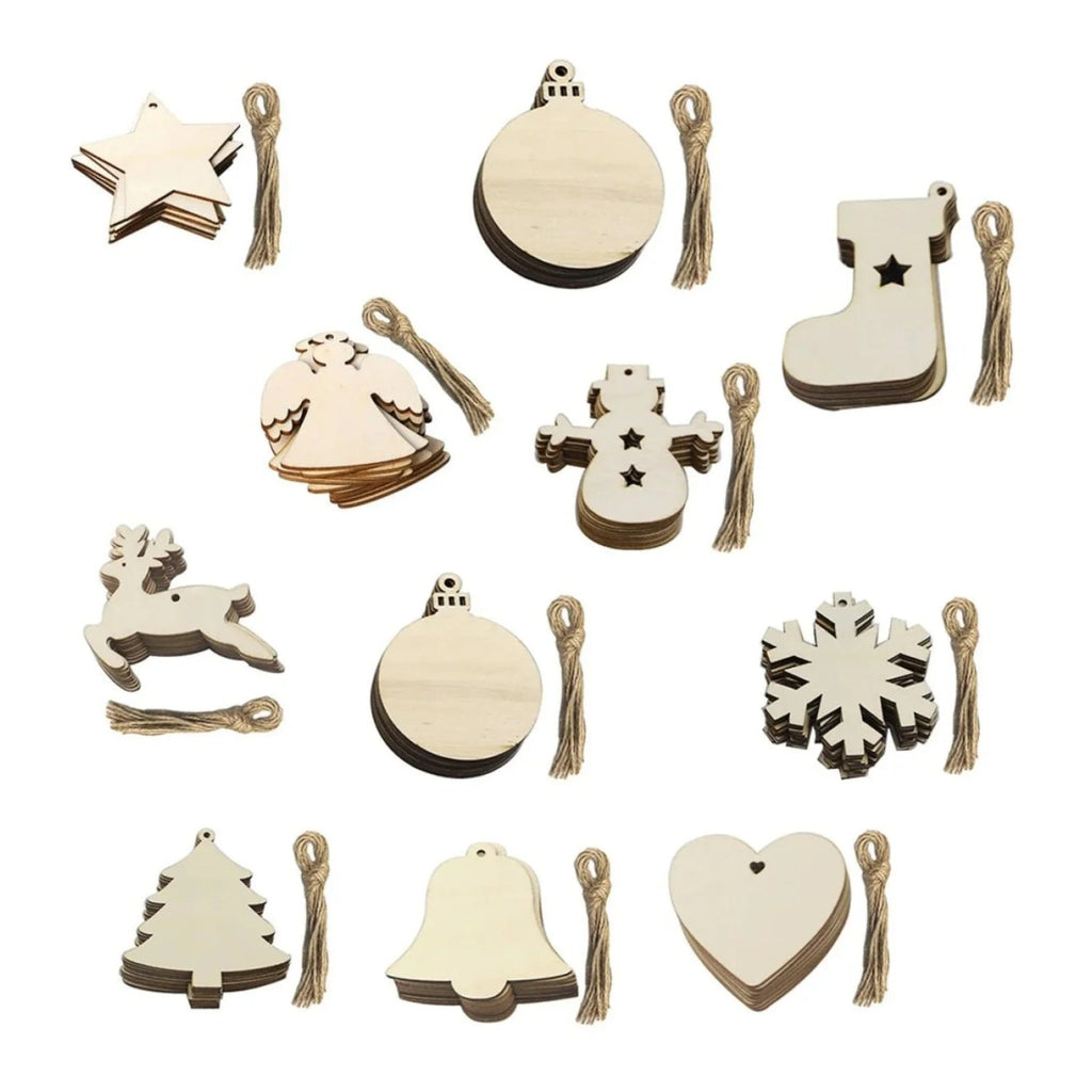 10 Wooden Ornament Forms for DIY Christmas Crafts