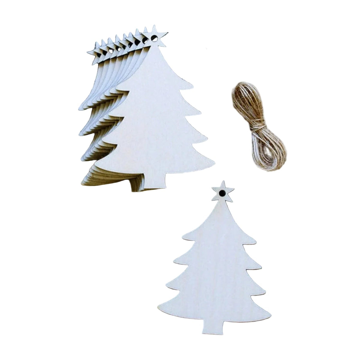 10 Wooden Ornament Forms for DIY Christmas Crafts – Christmas Tree Star of Bethlehem