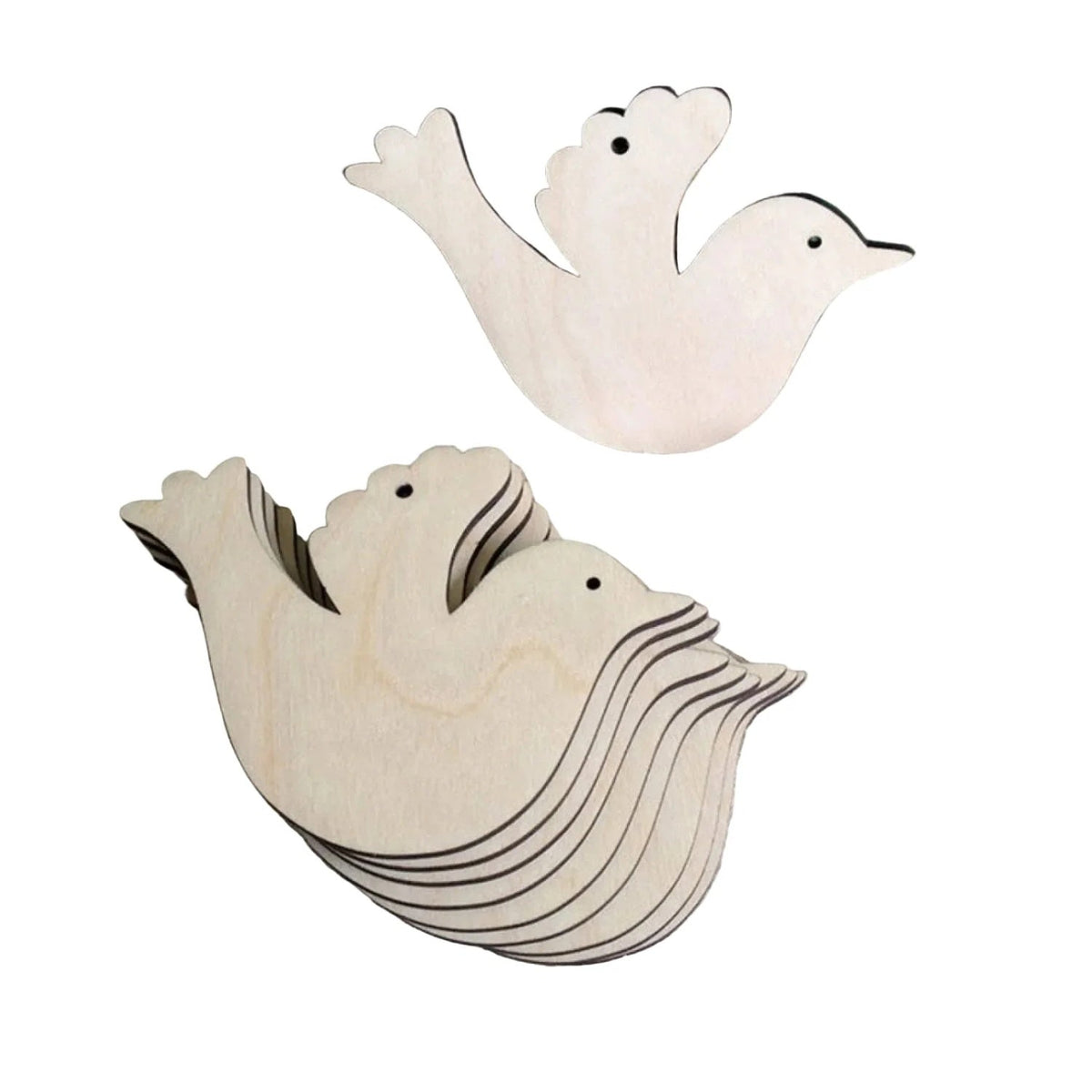10 Wooden Ornament Forms for DIY Christmas Crafts – Dove Bird