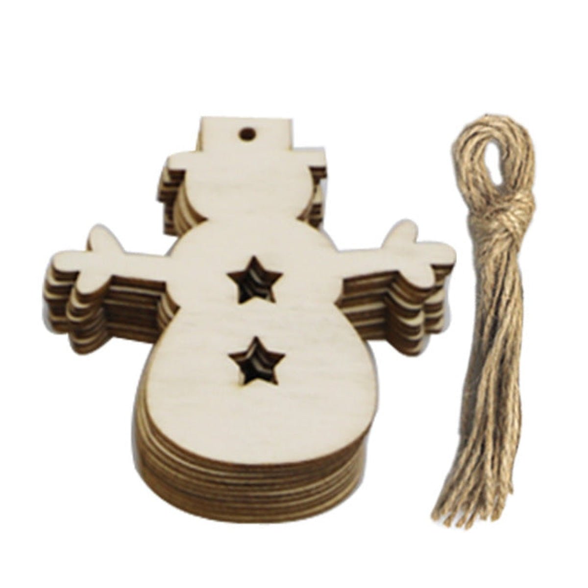 10 Wooden Ornament Forms for DIY Christmas Crafts – Snowman