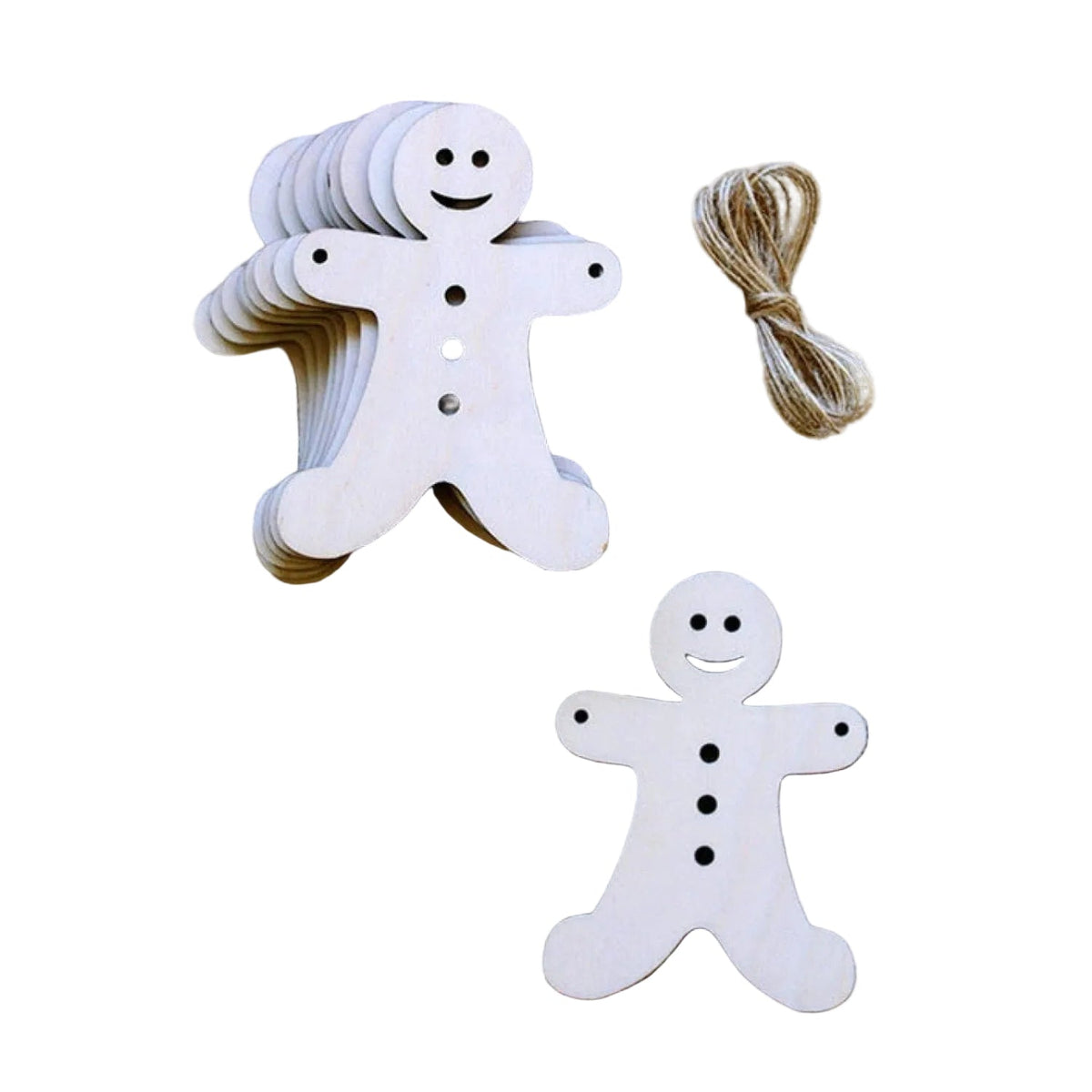10 Wooden Ornament Forms for DIY Christmas Crafts – Gingerbread Man