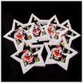10pcs Wooden DIY Christmas Tree Hanging Ornaments – Santa Star