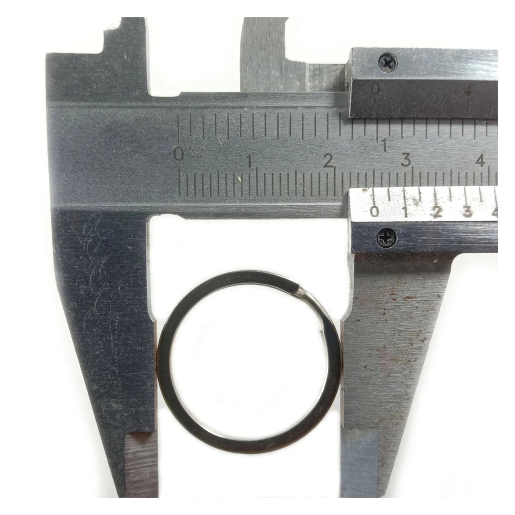 25mm Flat Metal Key Ring Holder – 10 Pack