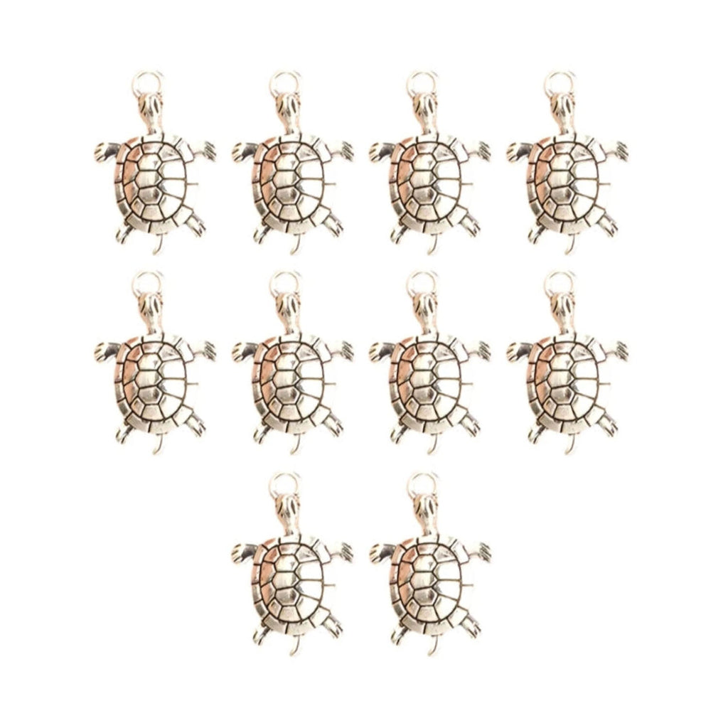 10 Retro Turtle Shape Alloy Charms for DIY Jewellery
