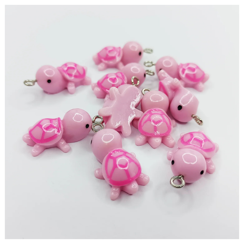 Tortoise Turtle Resin Charms 27mm Keychain Pendant