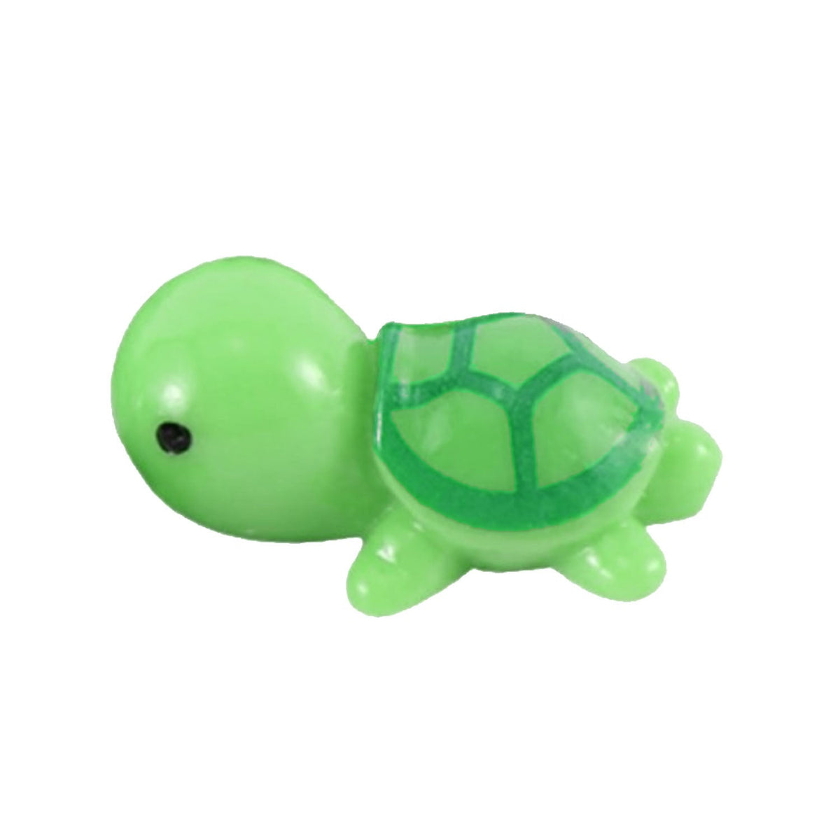 Mini Turtle Figurines 14.5×22.5 mm – Pink, Green or Light Green – 10x Green, 50x Green