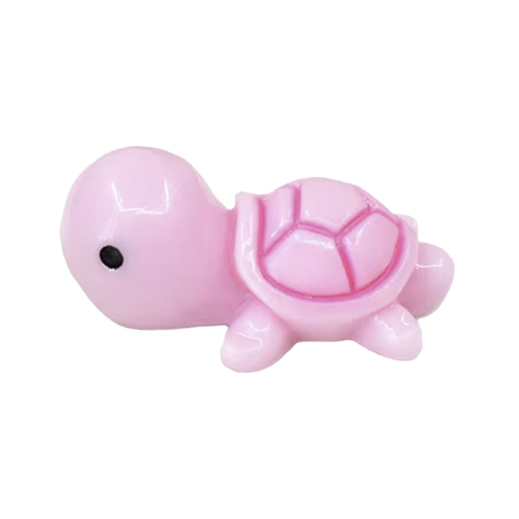 Mini Turtle Figurines 14.5×22.5 mm – Pink, Green or Light Green – 10x Light Pink, 50x Light Pink