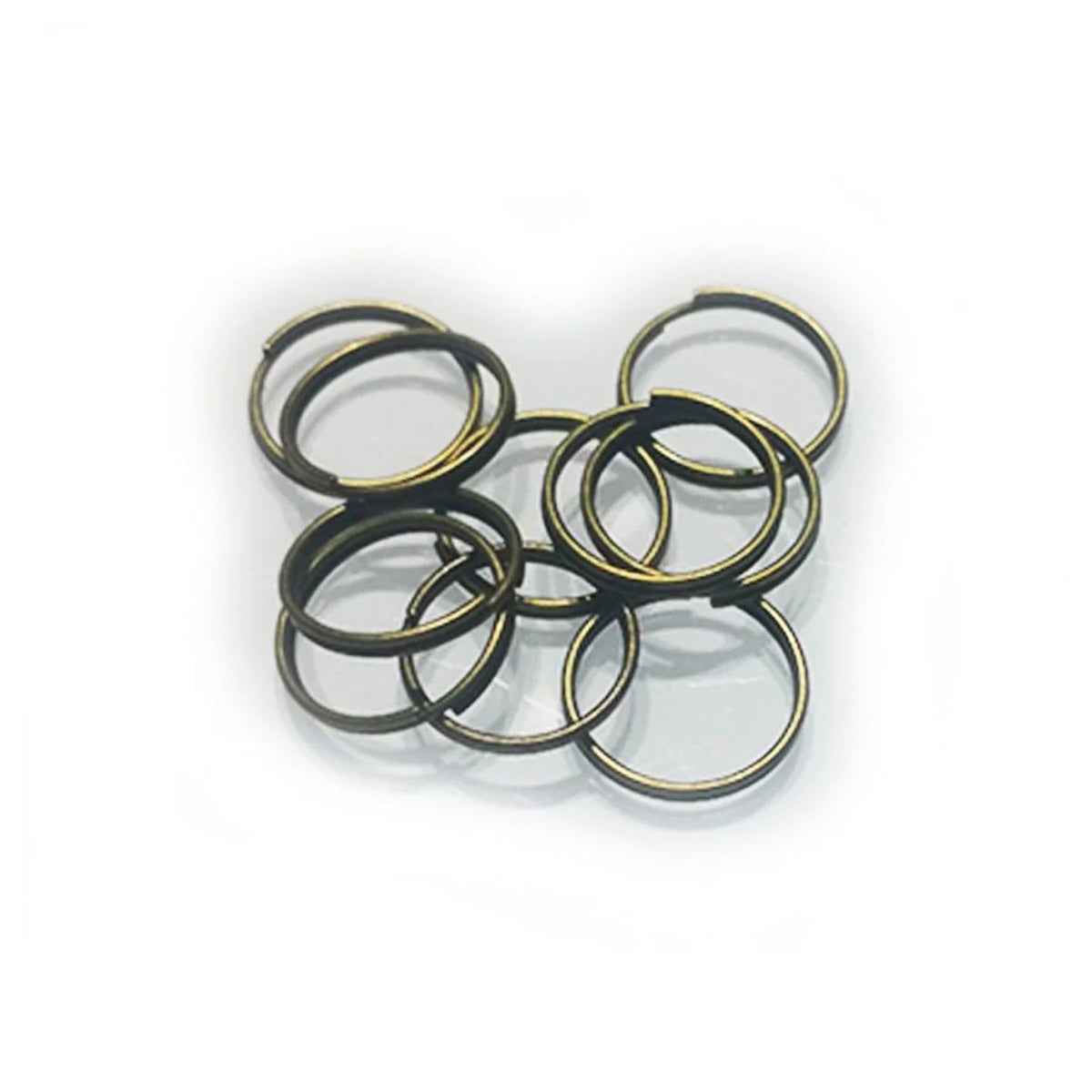 12mm Bronze Split Key Rings – 10 Pack