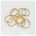 12mm Gold Split Key Rings – 10 Pack