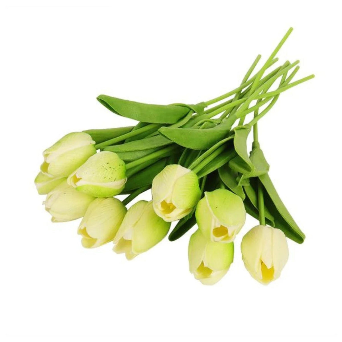 10 Artificial Tulip Flowers 35cm Stem Bouquet