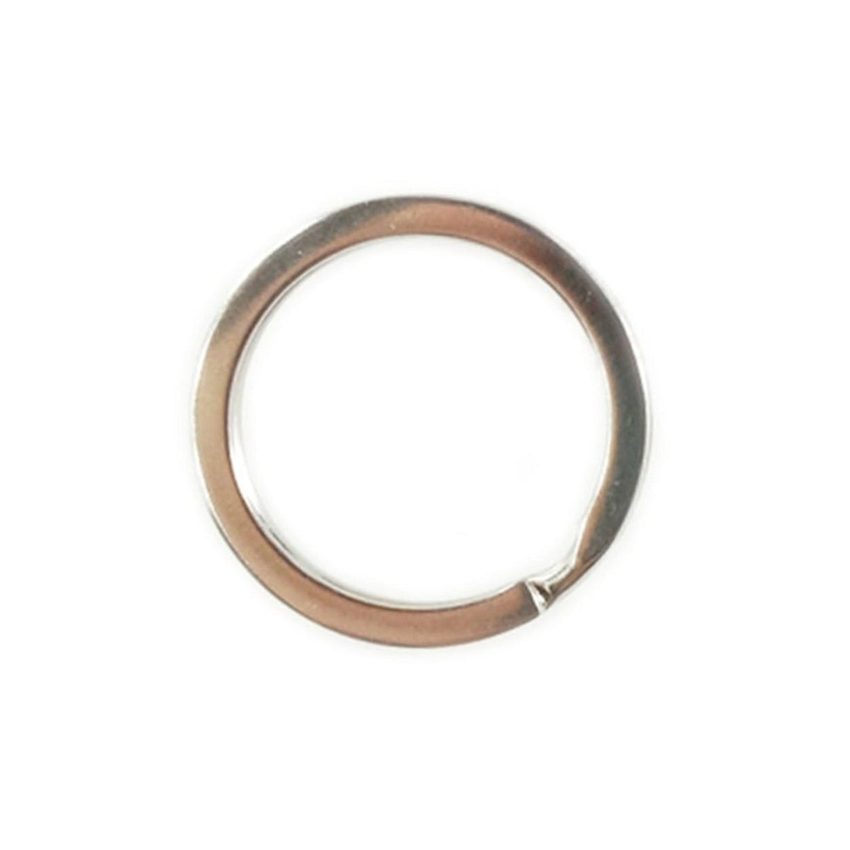25mm Flat Metal Key Ring Holder – 10 Pack