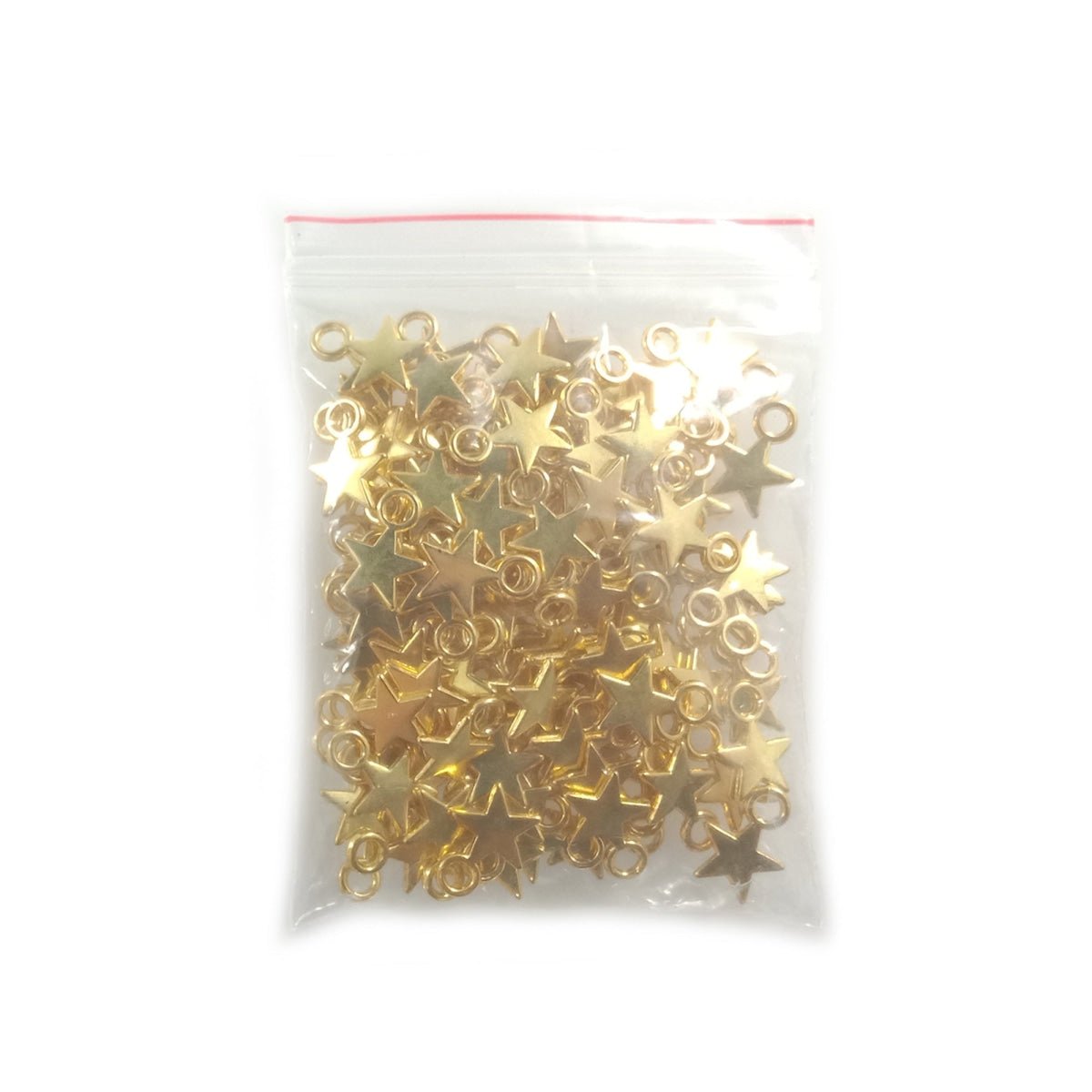 120pcs Tiny Star Charms Silver & Gold for Necklaces & Bracelets – Gold