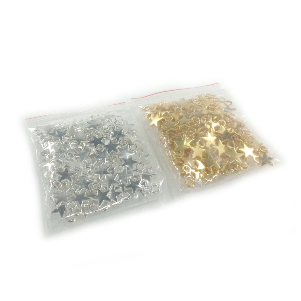 120pcs Tiny Star Charms Silver & Gold for Necklaces & Bracelets