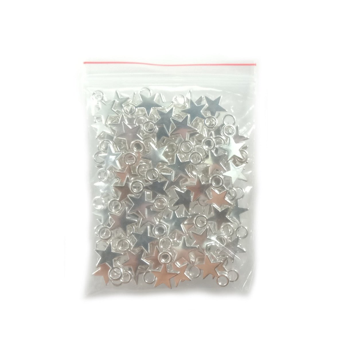 120pcs Tiny Star Charms Silver & Gold for Necklaces & Bracelets – Silver