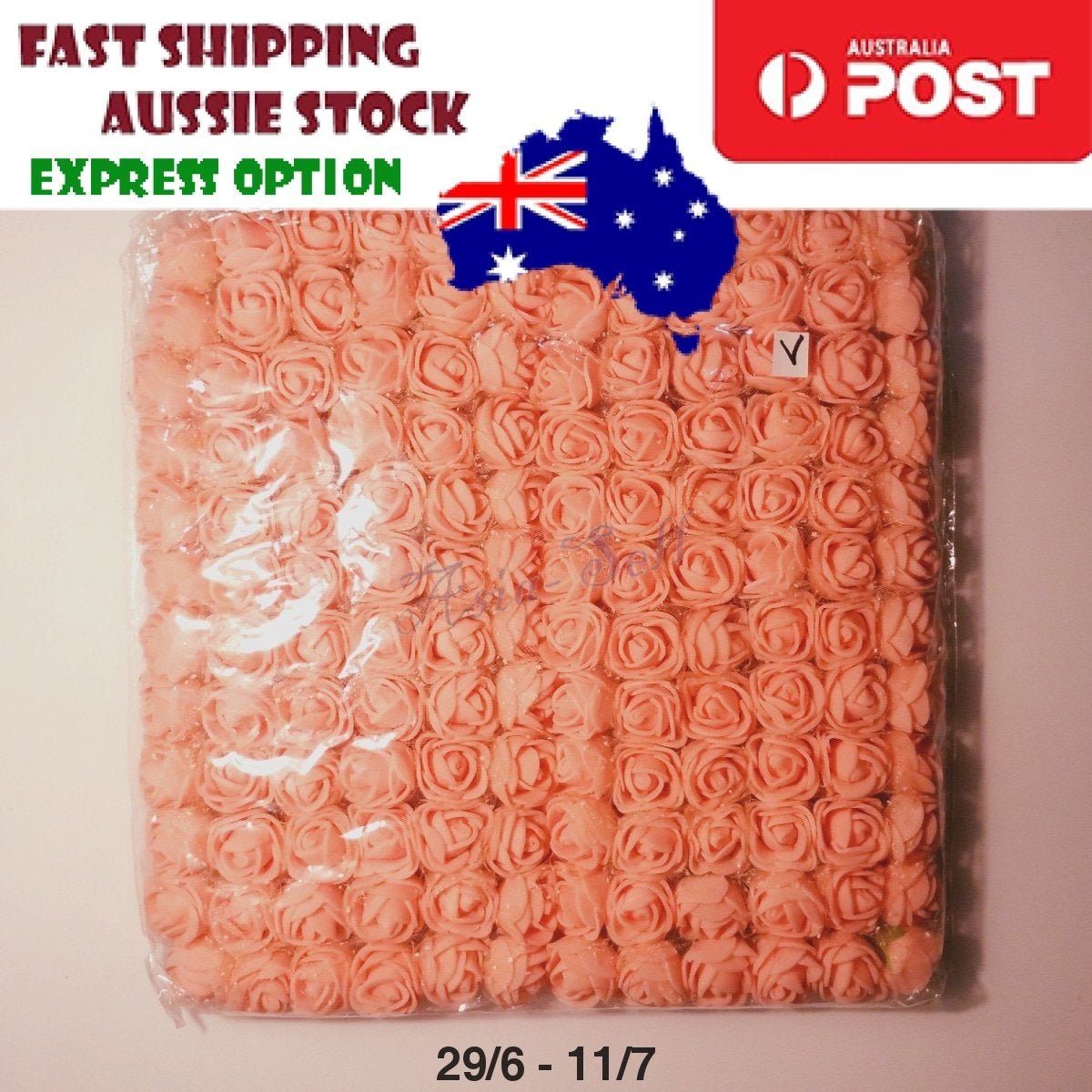144pcs 2cm Artificial Flowers Decorative Flower Wreath Wedding Home - Pink/Light Pink - Asia Sell