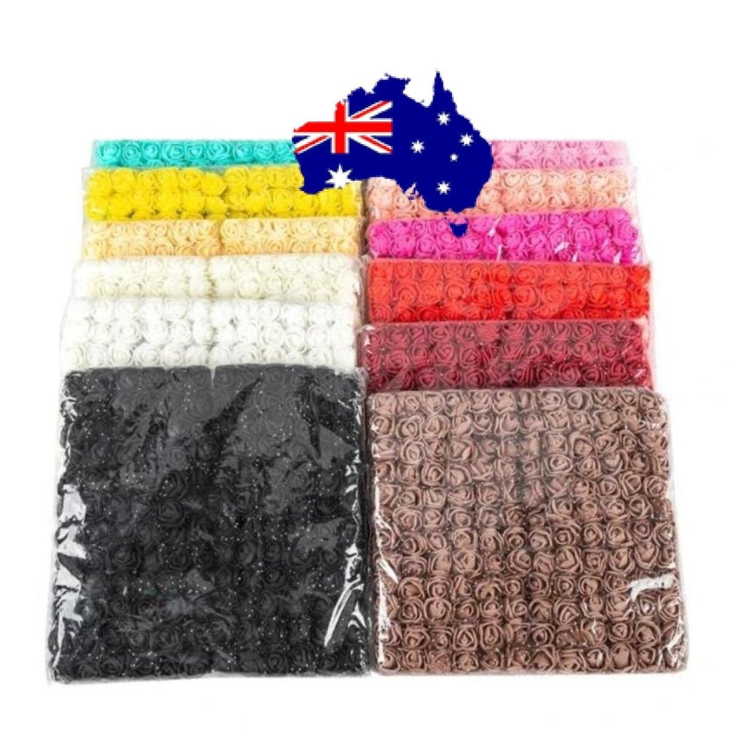 144pcs 2cm Artificial Flowers Decorative Flower Wreath Wedding Home - White - Asia Sell