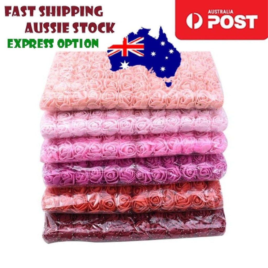 144pcs 2cm Artificial Flowers Decorative Flower Wreath Wedding Home - White - Asia Sell