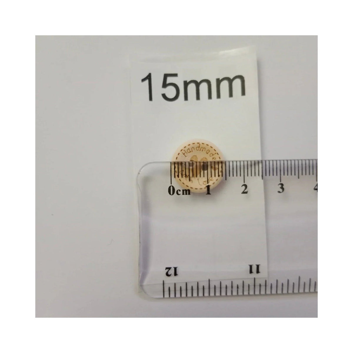 15-25mm DIY Round Wood Buttons 2-Hole Heart