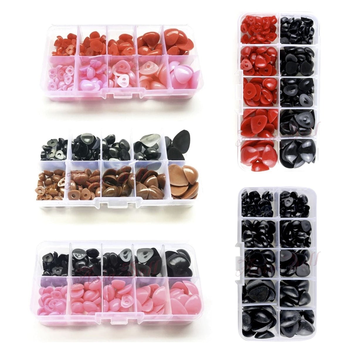 150pcs Plastic Toy Nose Set Triangle Shapes