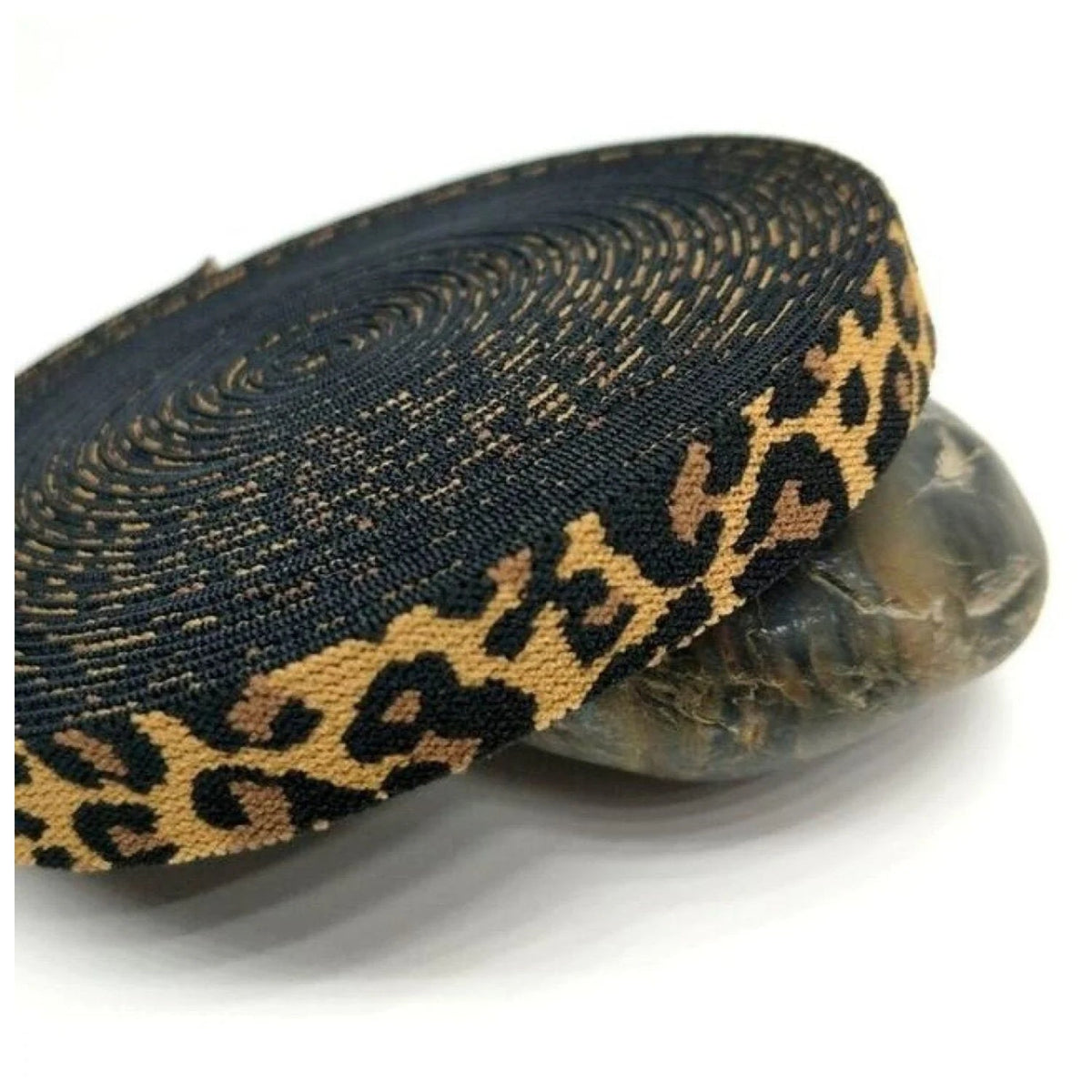 15mm Leopard Elastic Band 5 Metres