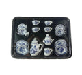 15pcs Flower Pattern Porcelain Coffee Tea Cups – 1/12 Scale