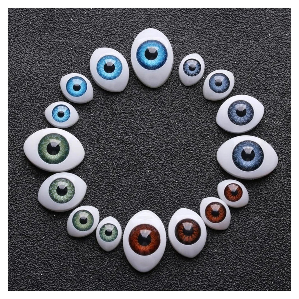 Oval Shaped Plastic Doll Eyes for DIY Toys