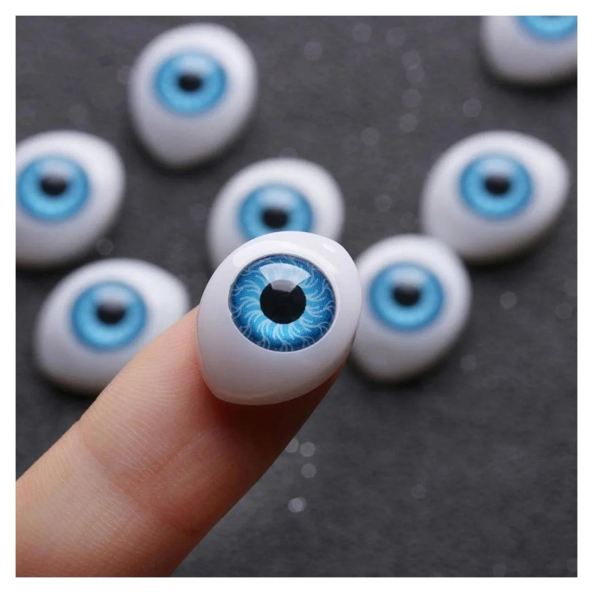 Oval Shaped Plastic Doll Eyes for DIY Toys