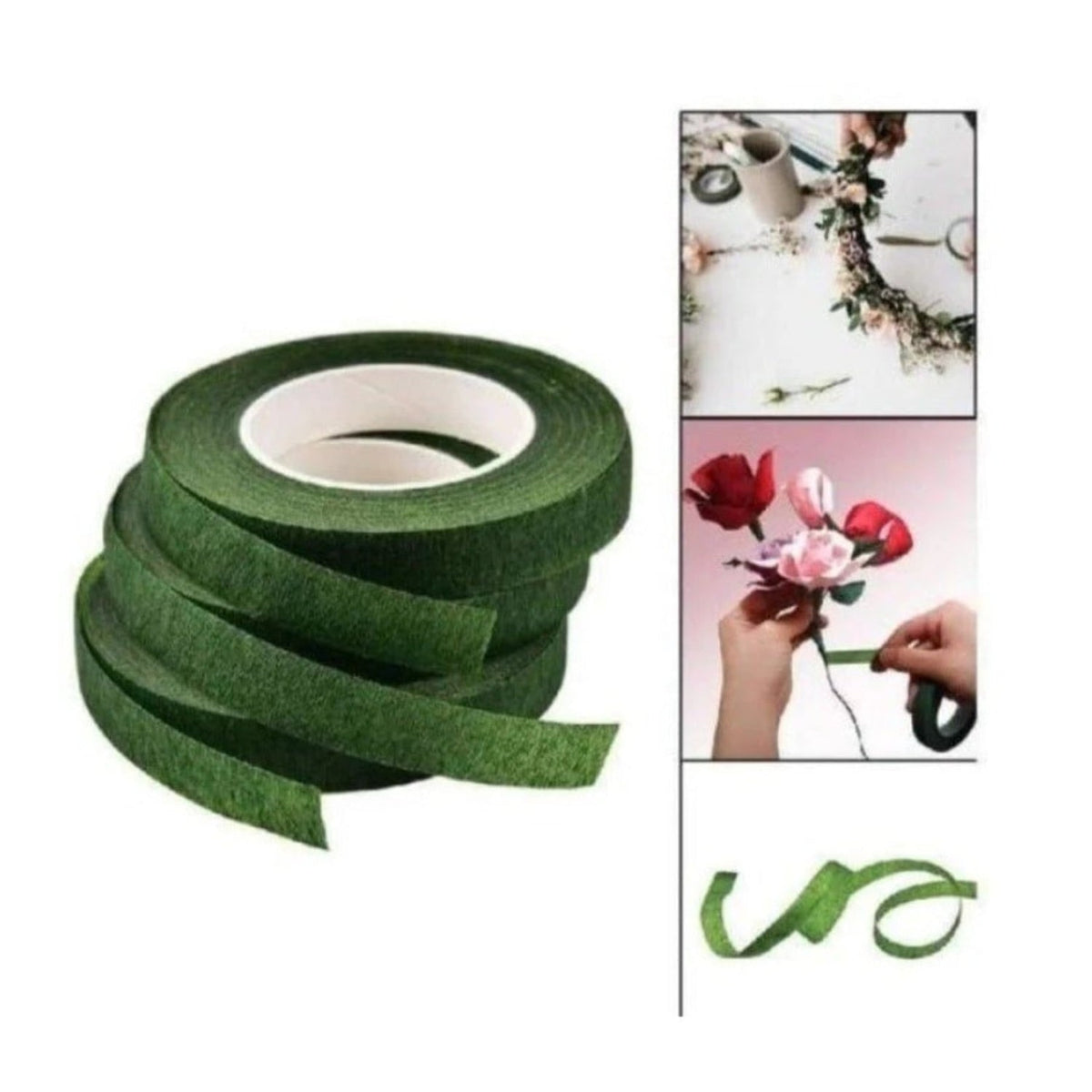 12mm Green Parafilm Flower Stem Wrap – 30m