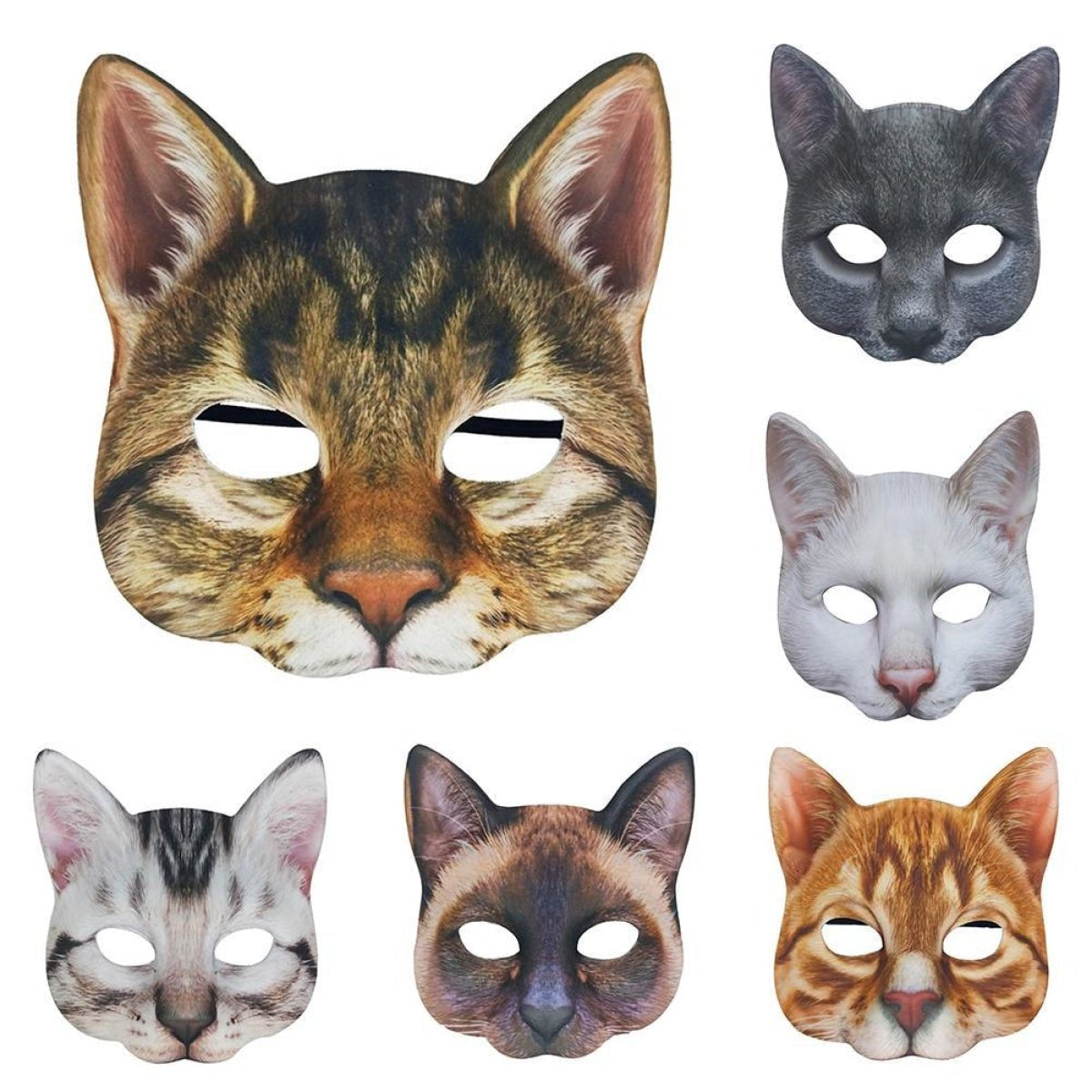 Cat Mask Halloween Children Half Face Party Prop