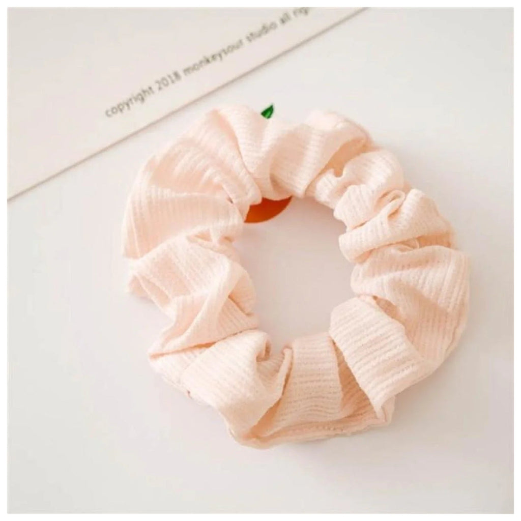 Scrunchy Elastic Hair Band Ponytail – Brown, Pink, Black, Coffee