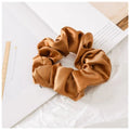 Scrunchy Elastic Hair Band Ponytail – Brown, Pink, Black, Coffee – Brown