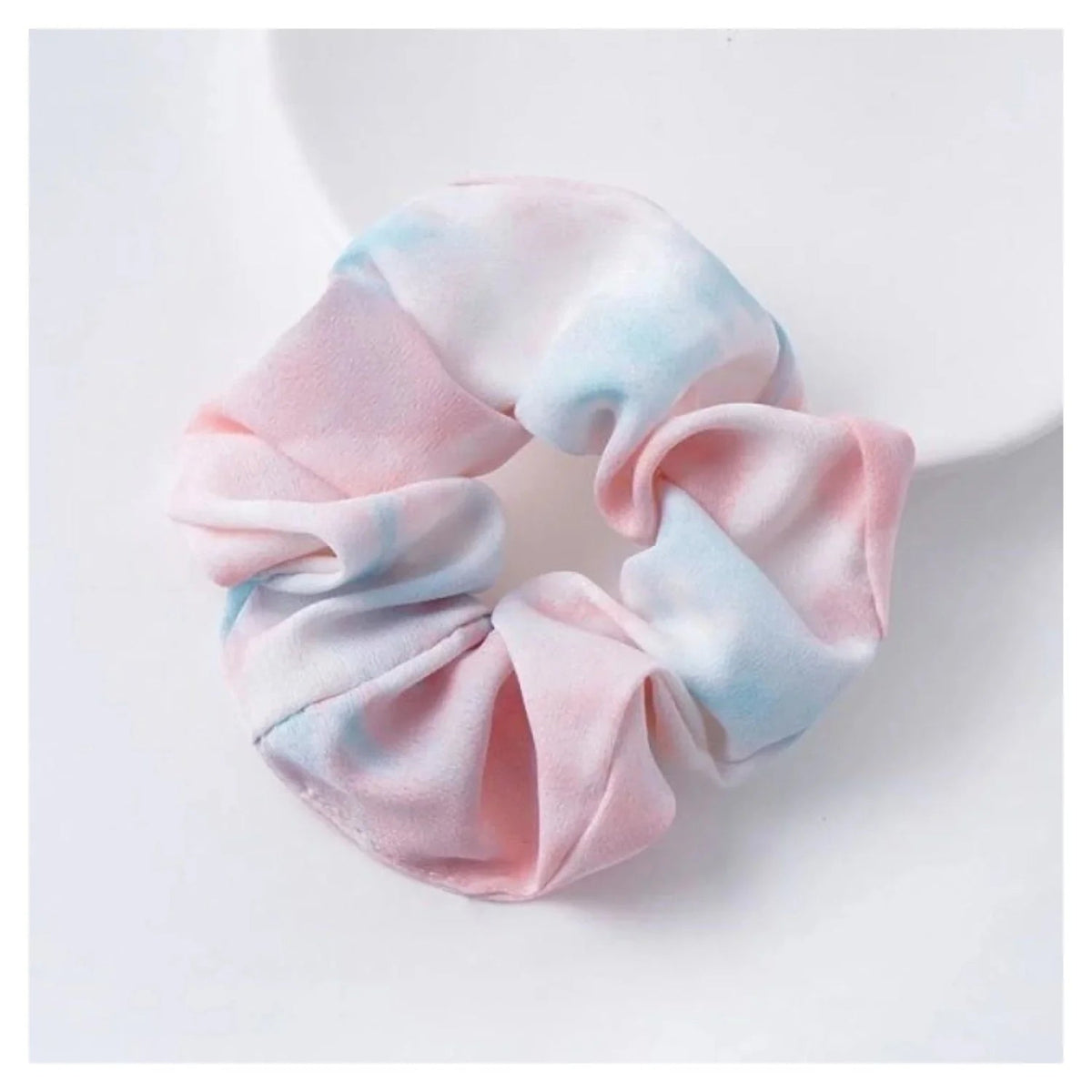 Scrunchy Elastic Hair Band Ponytail – Brown, Pink, Black, Coffee
