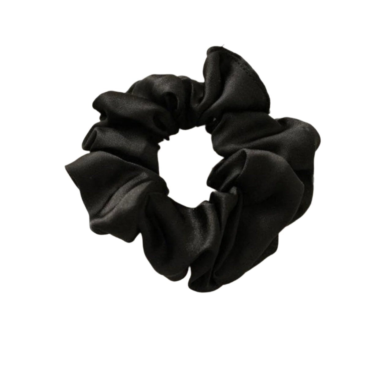 Scrunchy Elastic Hair Band Ponytail – Brown, Pink, Black, Coffee – Black