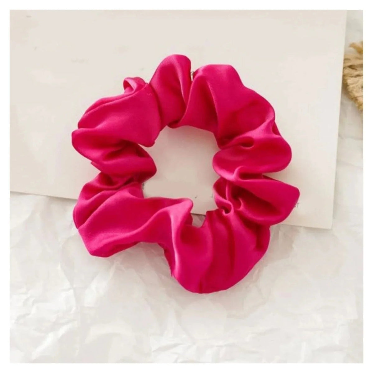 Scrunchy Elastic Hair Band Ponytail – Brown, Pink, Black, Coffee