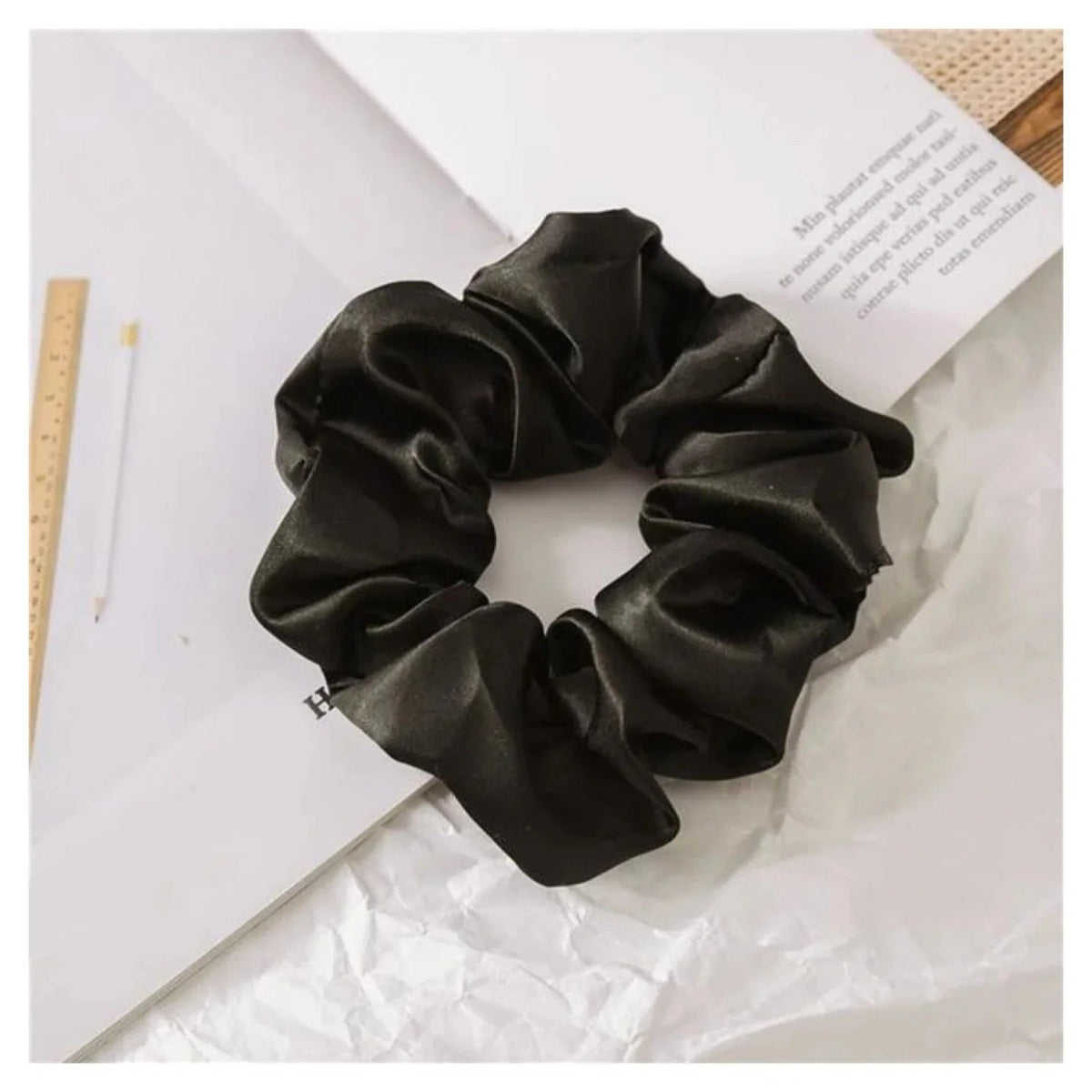 Scrunchy Elastic Hair Band Ponytail – Brown, Pink, Black, Coffee