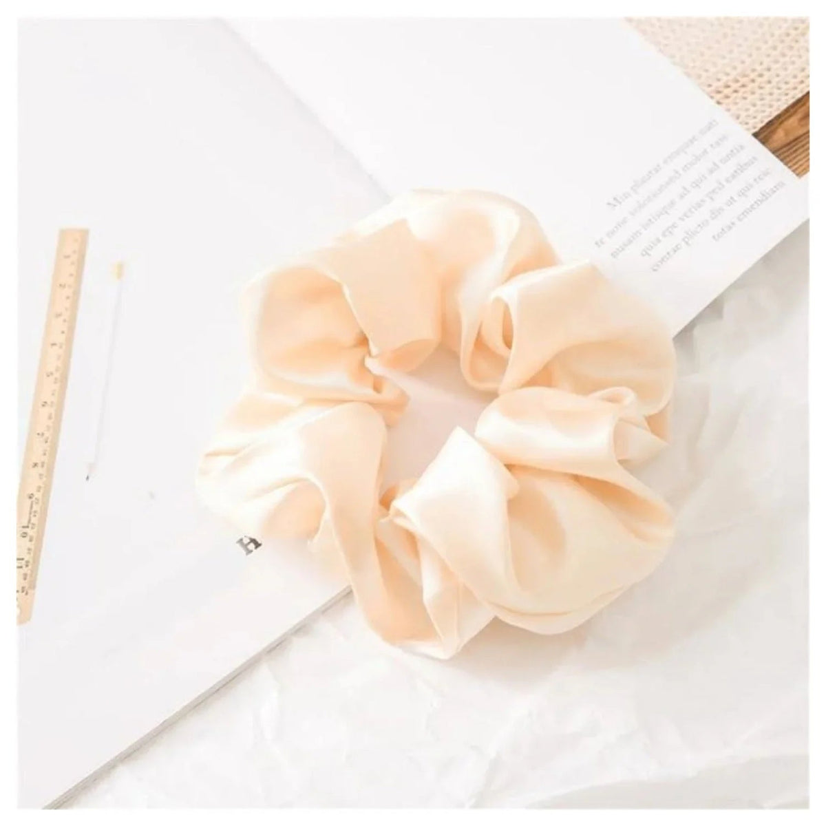 Scrunchy Elastic Hair Band Ponytail – Brown, Pink, Black, Coffee