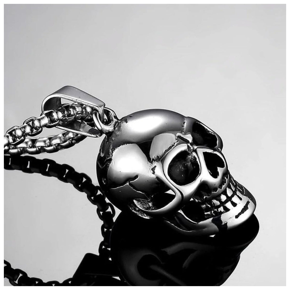 Skull Pendant Necklace Mens Womens Punk Party Jewellery