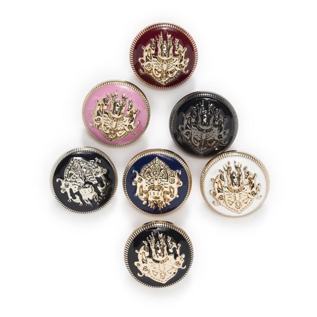 Lion Metal Brooch Set 2 or 6 Pieces 10-25mm