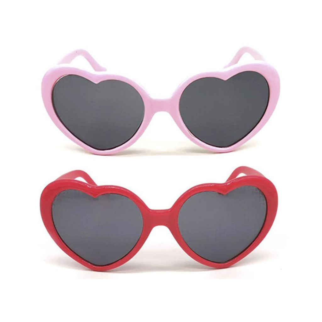 Diffraction Glasses Love Heart Shape Hovering Effect – 2 Pairs