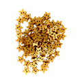 Star Wood Buttons 13mm 2 Holes – Silver & Gold – Gold / 20, Gold / 100