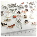 20 Pairs Halloween Charms Mixed Enamel Pendant Jewellery Making Accessories Candy Ghost Pumpkin Bat Spider Cat Skull - - Asia Sell