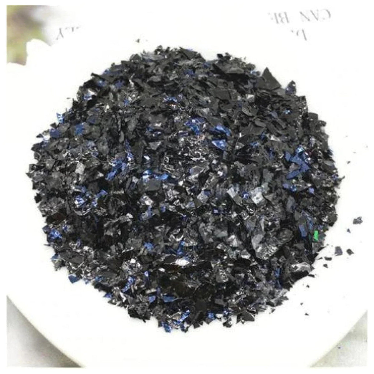 200g Holographic Nail Flake Glitter 3D Sequin – Black