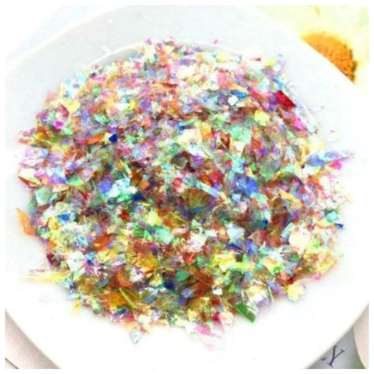 200g Holographic Nail Flake Glitter 3D Sequin – Multicolour