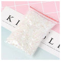 200g Holographic Nail Flake Glitter 3D Sequin – White