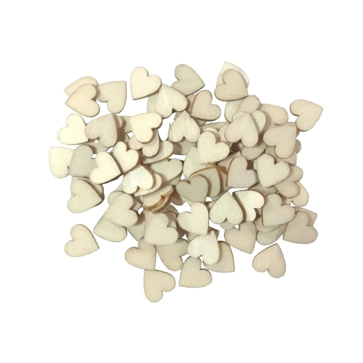 200pcs 10mm Wooden Love Hearts for DIY Scrapbooking