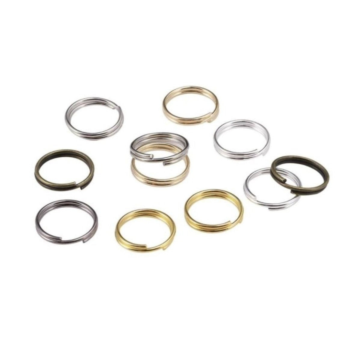 200pcs Mixed Colours 4mm-12mm Split Key Rings Small – 12mm, 10mm, 8mm, 6mm, 5mm, 4mm