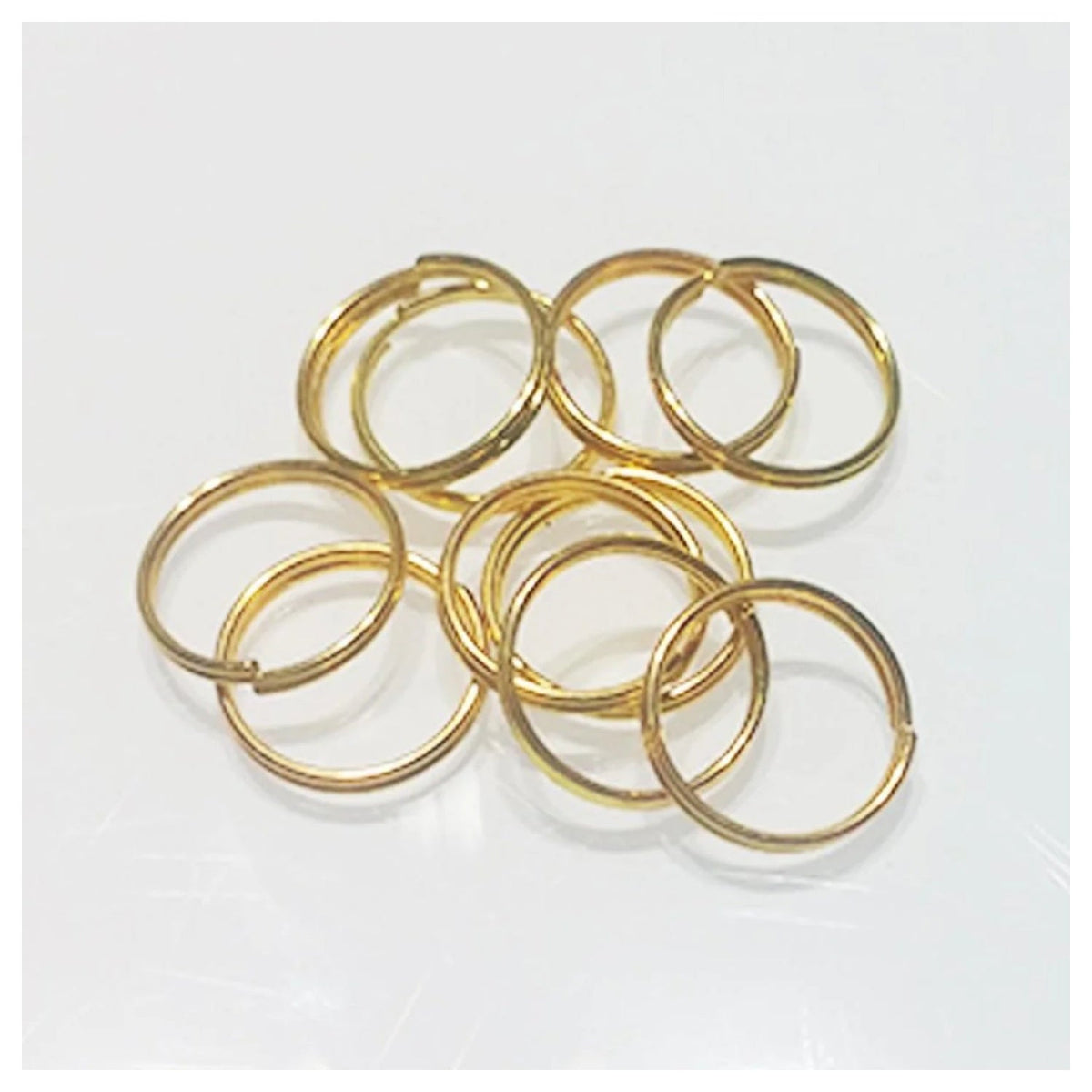 200pcs Split Key Rings Small 4mm-12mm Silver & Gold – 12mm Gold, 10mm Gold, 8mm Gold, 7mm Gold